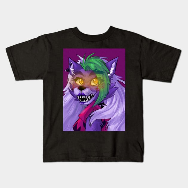 Roxanne Wolf Rockstar Row Poster Kids T-Shirt by Maru-Chan-Shop